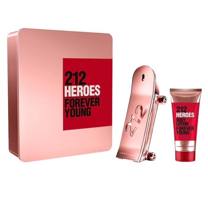 Carolina Herrera 212 Heroes Forever Young Eau de Parfum 80ml 2 Piece Gift Set For Her - Image 1