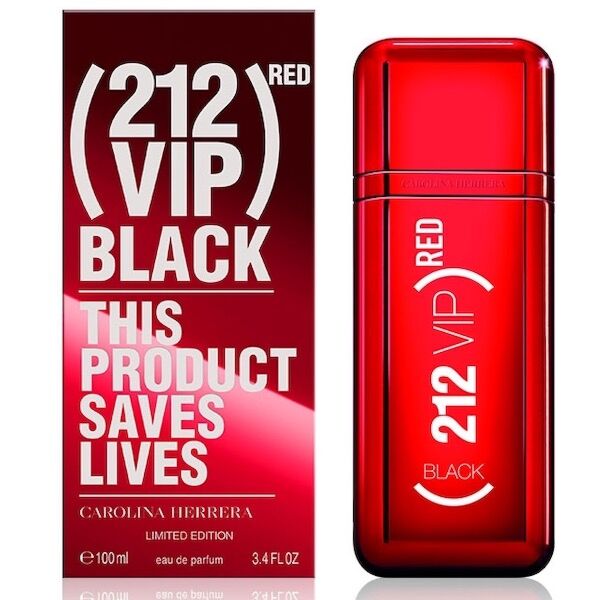 Carolina Herrera 212 VIP Black Red Edition EDP 100ml For Men - Image 1