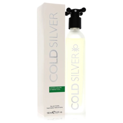 Cold Silver Cologne By Benetton for Men EDT 100ml